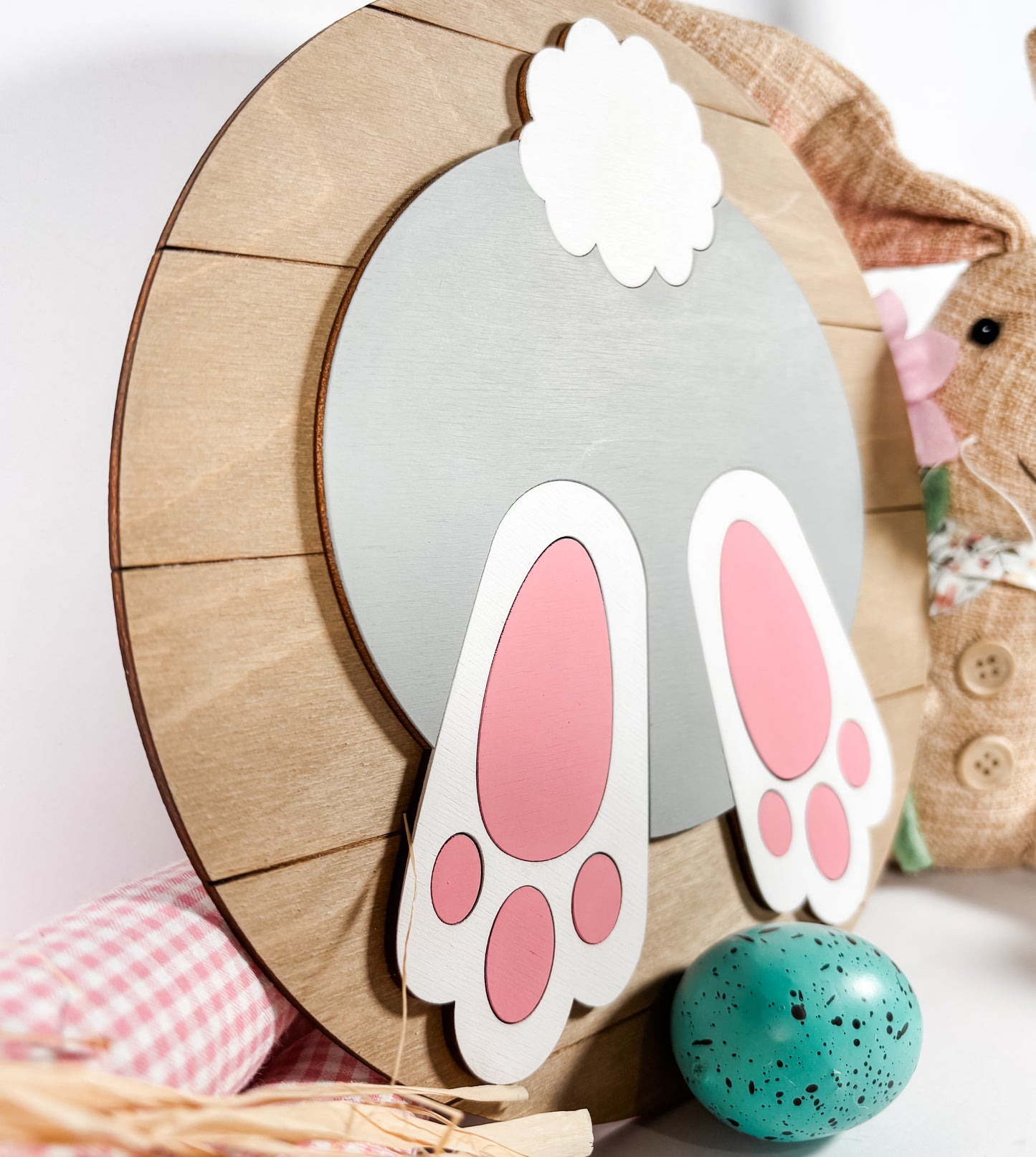 Bunny Butt Shiplap Sign