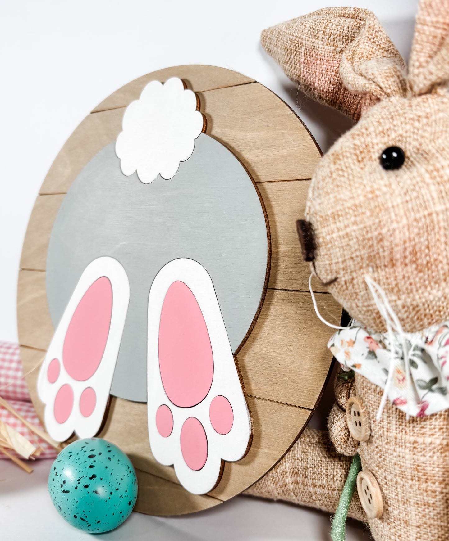 Bunny Butt Shiplap Sign