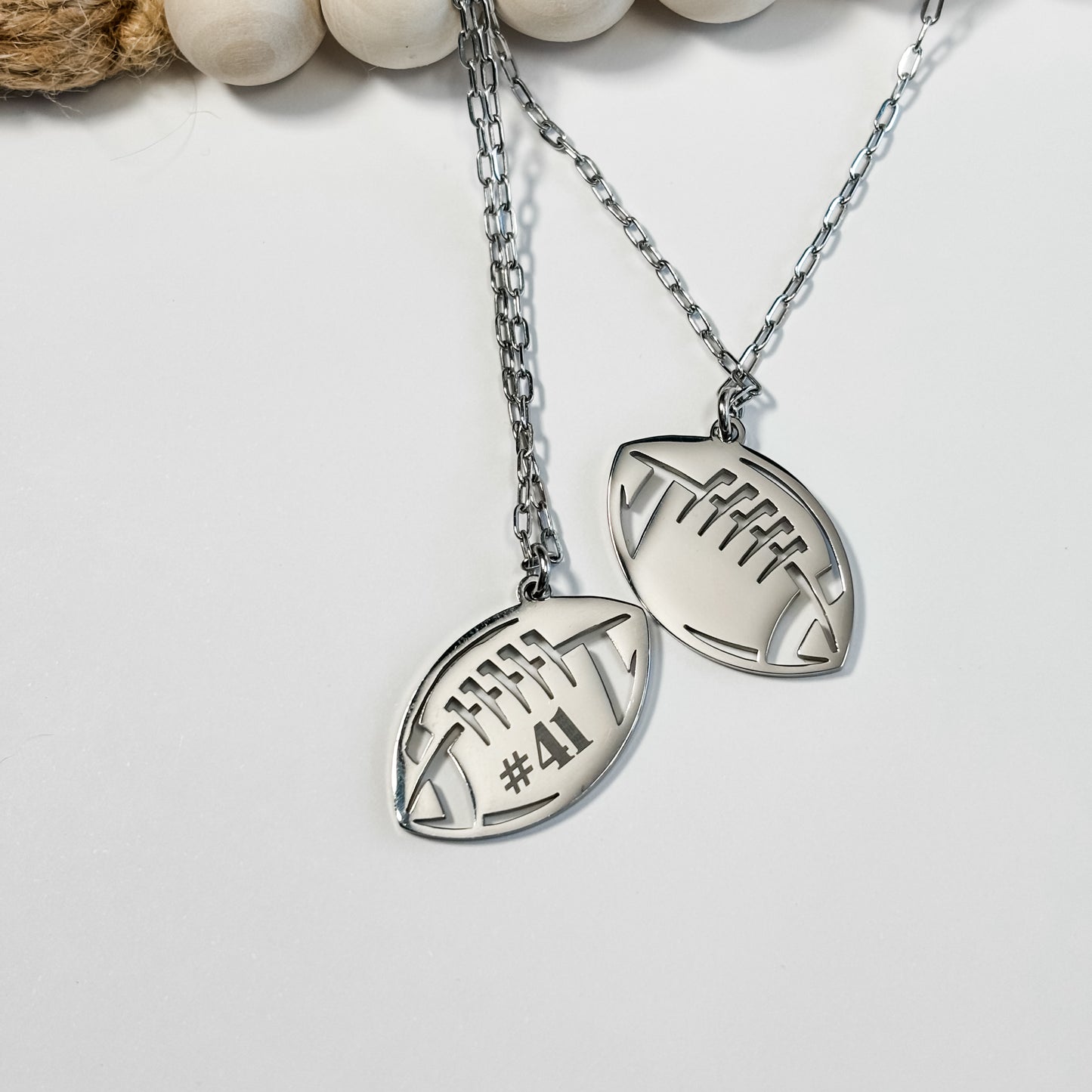 Football Charm Necklace
