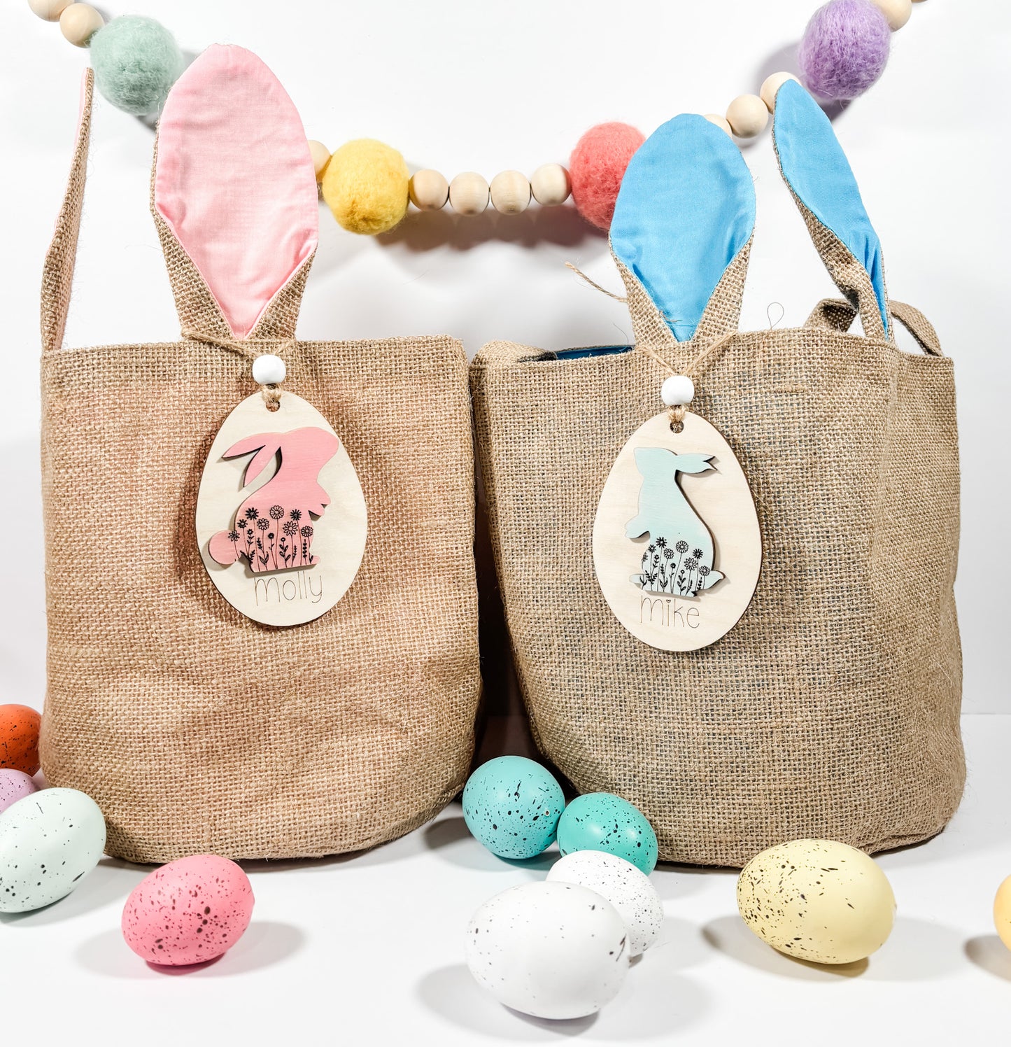 Garden Bunny Easter Tag