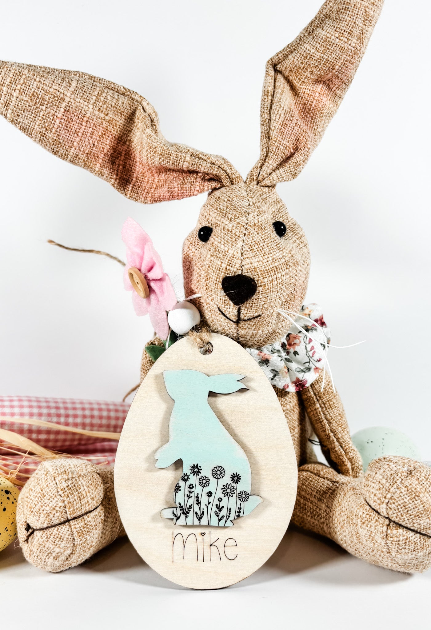 Garden Bunny Easter Tag