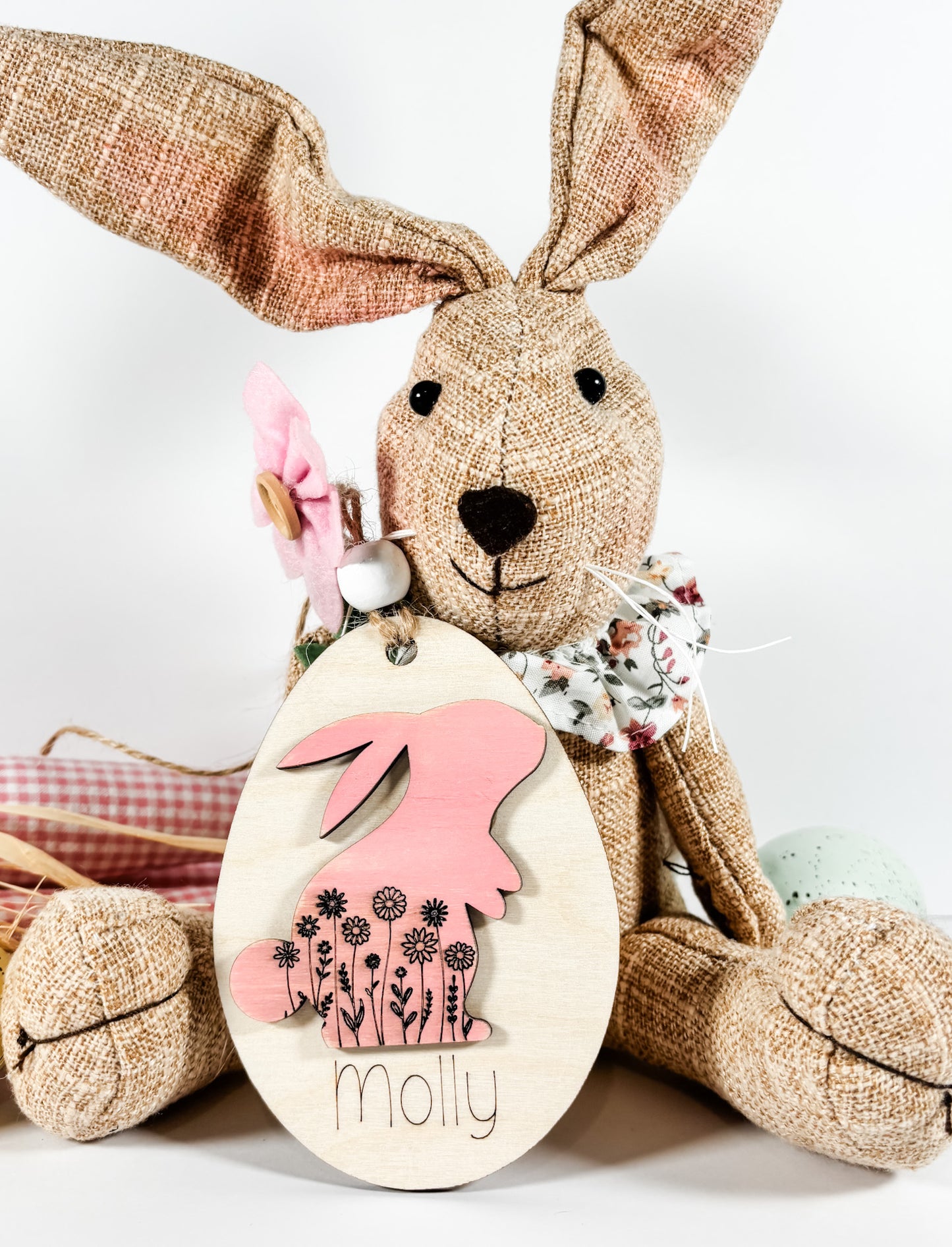 Garden Bunny Easter Tag