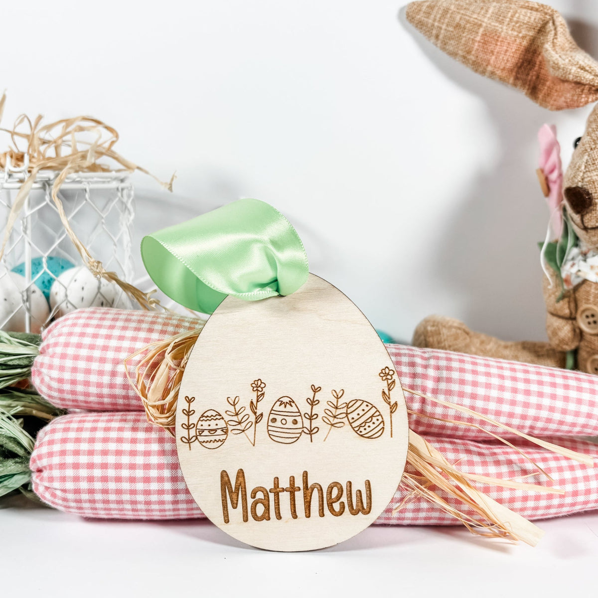 Easter Basket Egg Name Tag