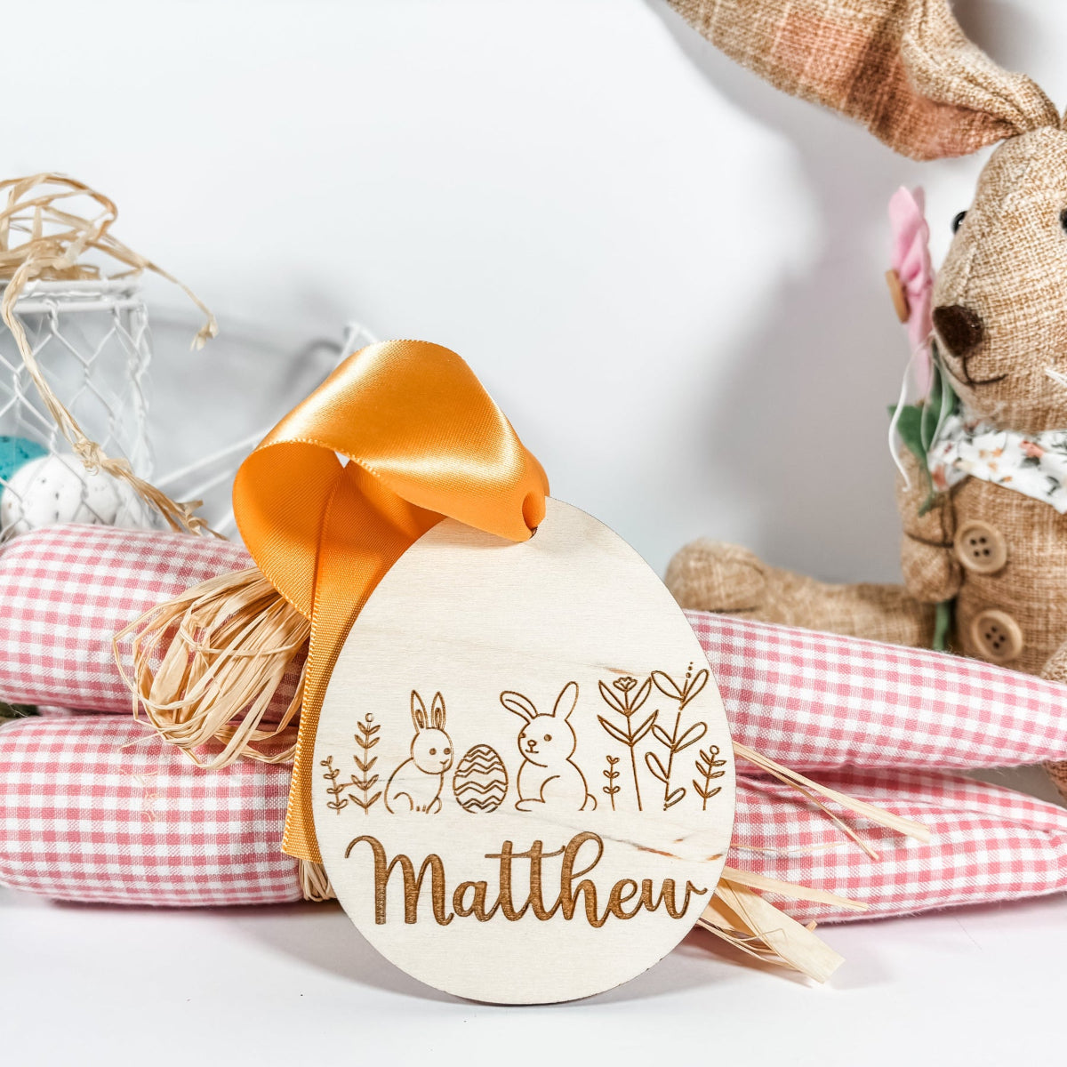 Easter Basket Egg Name Tag