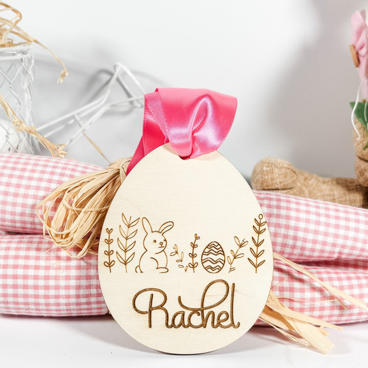 Easter Basket Egg Name Tag